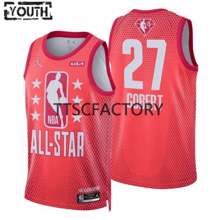 Kinder NBA Utah Jazz Trikot Rudy Gobert 27 2022 All-Star Jordan Brand Rot Swingman